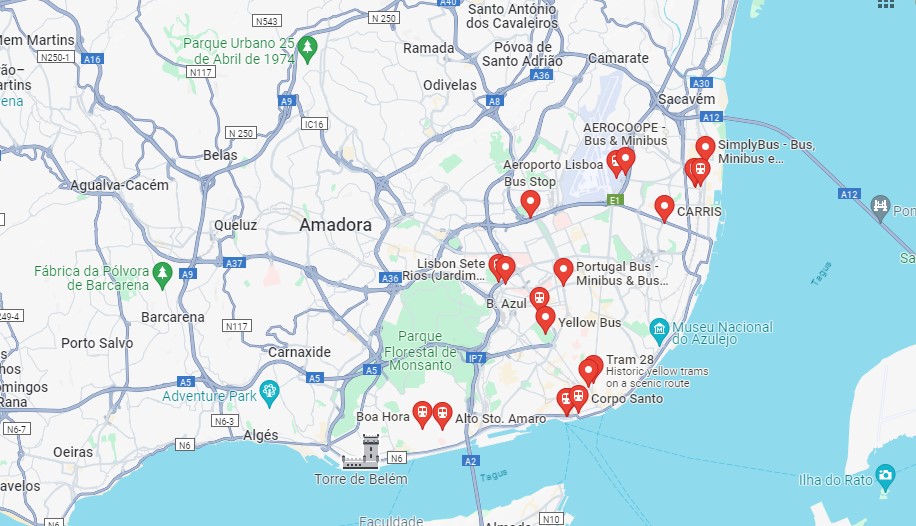 Lisbon-Bus-Routes