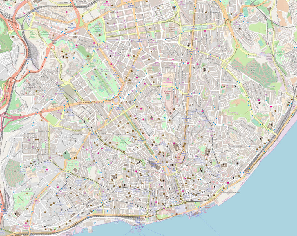Driving in Lisbon: Tips, Best Routes, Avoid the Chaos 9 Lisboa map