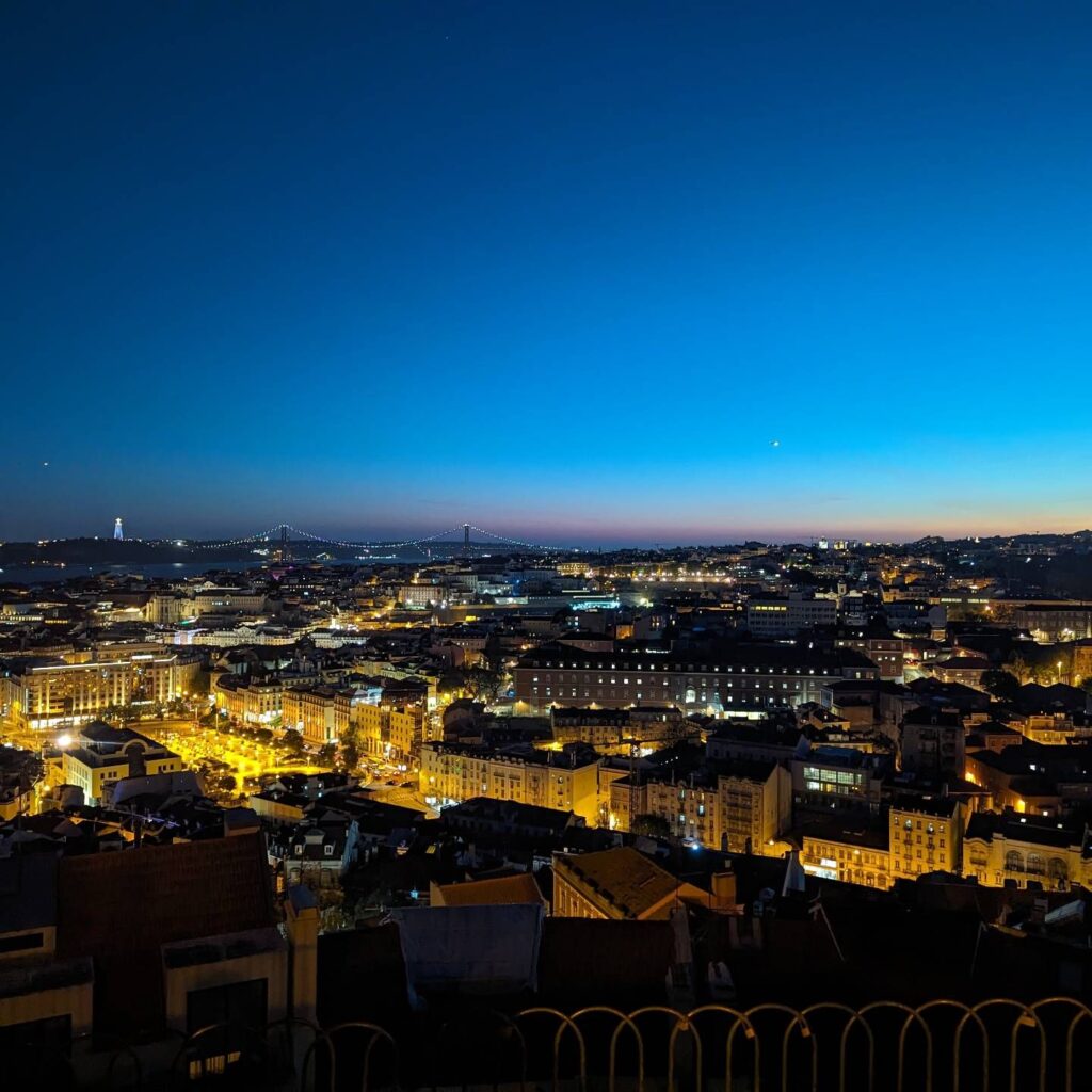 Miradouro da Senhora do Monte in night