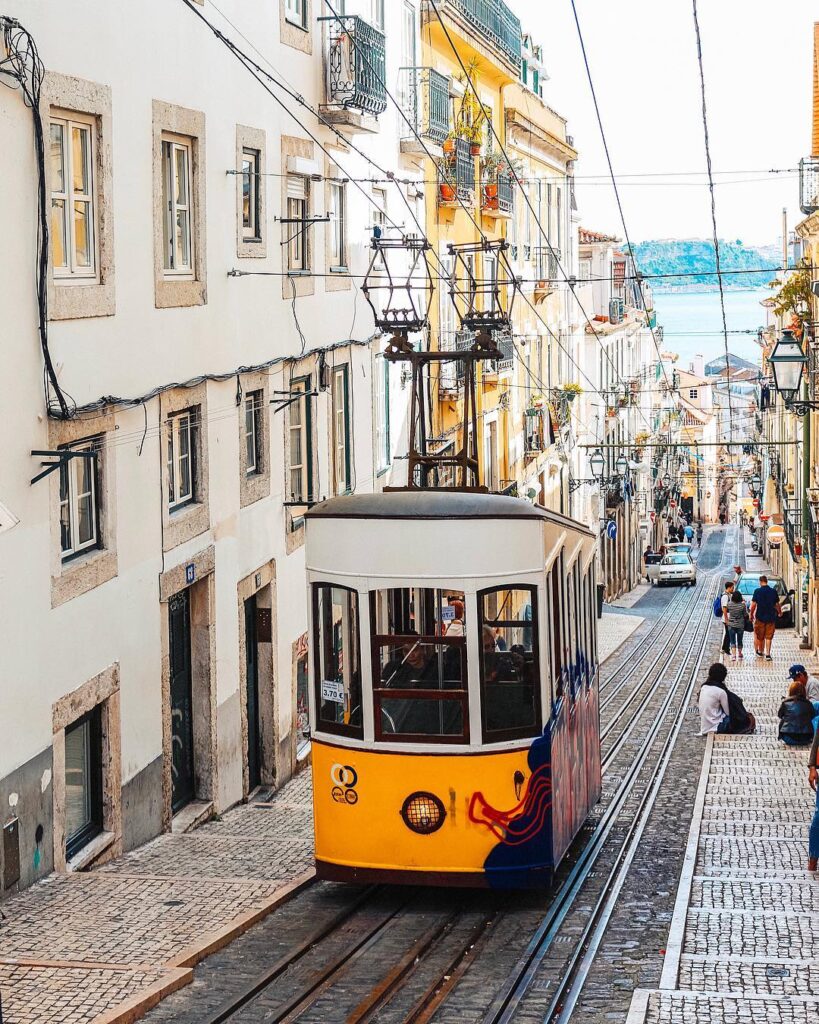 Elevador da Bica in Lisbon (Temporarily closed) 3 elevador da bica tagus river