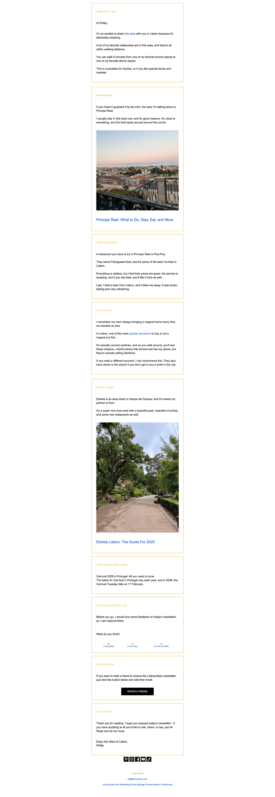 Lisbon Newsletter: Best Local Lisbon Tips & Insider News 2 A panoramic view of Lisbon's skyline during sunset, showcasing historic buildings, vibrant neighborhoods, and the iconic cityscape, perfect for travel and tourism enthusiasts.
